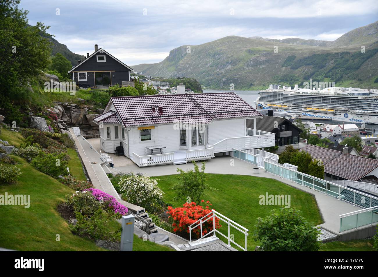 Sehenswürdigkeiten Stavanger, Maloy, Nordfjordeid City in Norwegen Stockfoto