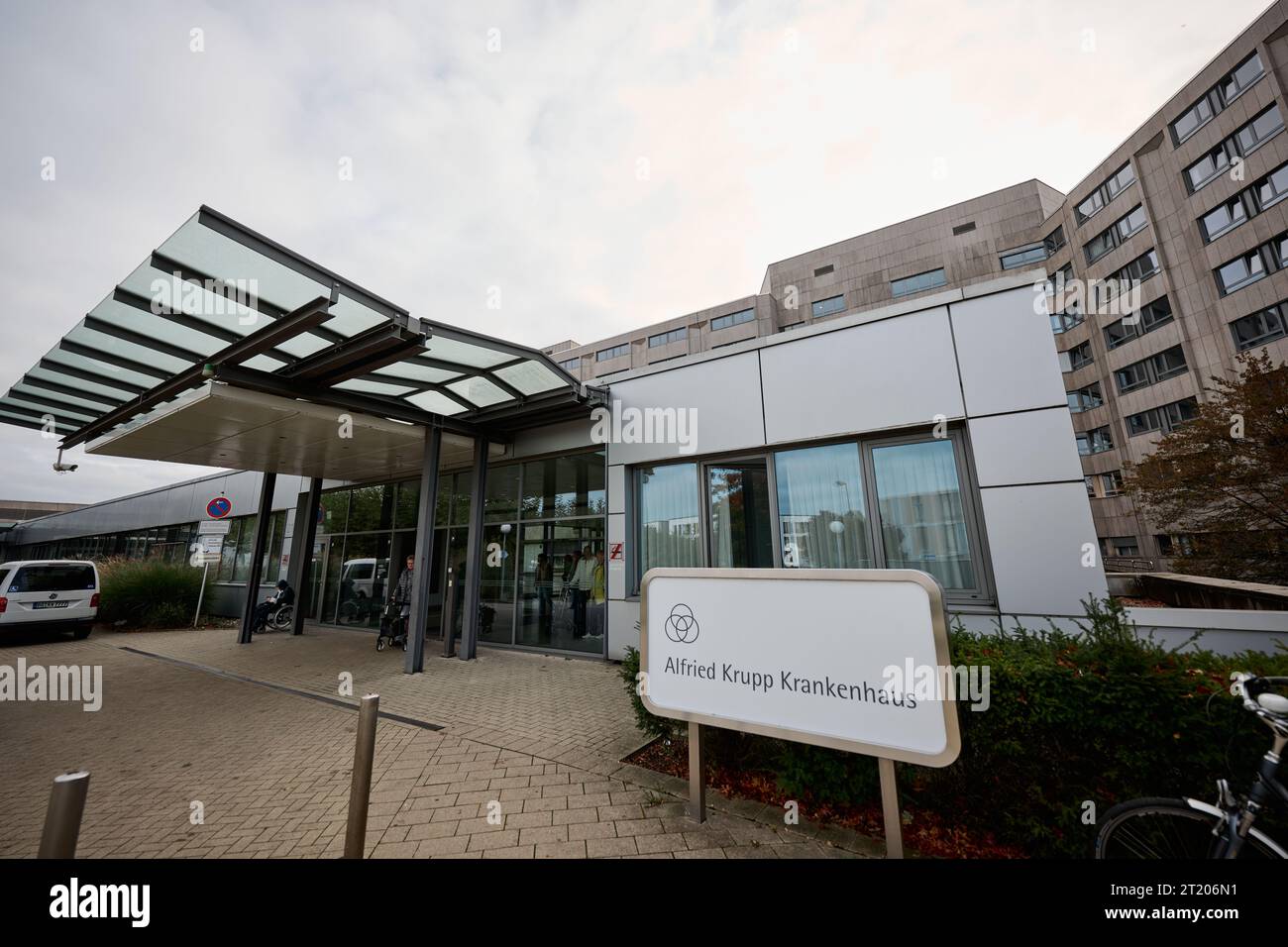 Essen, Deutschland. Oktober 2023. Das Alfried Krupp von Bohlen und Halbach Krankenhaus im Bezirk Rüttenscheid. Quelle: Bernd Thissen/dpa/Alamy Live News Stockfoto