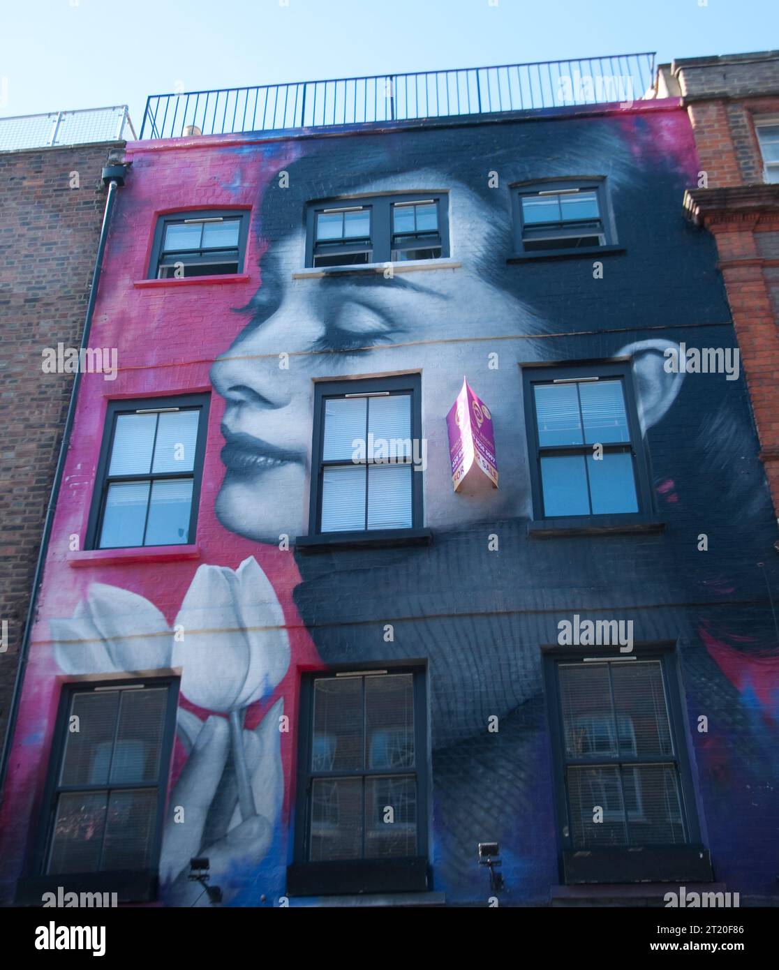 Graffiti, Brick Lane, Tower Hamlets, London, Großbritannien Stockfoto