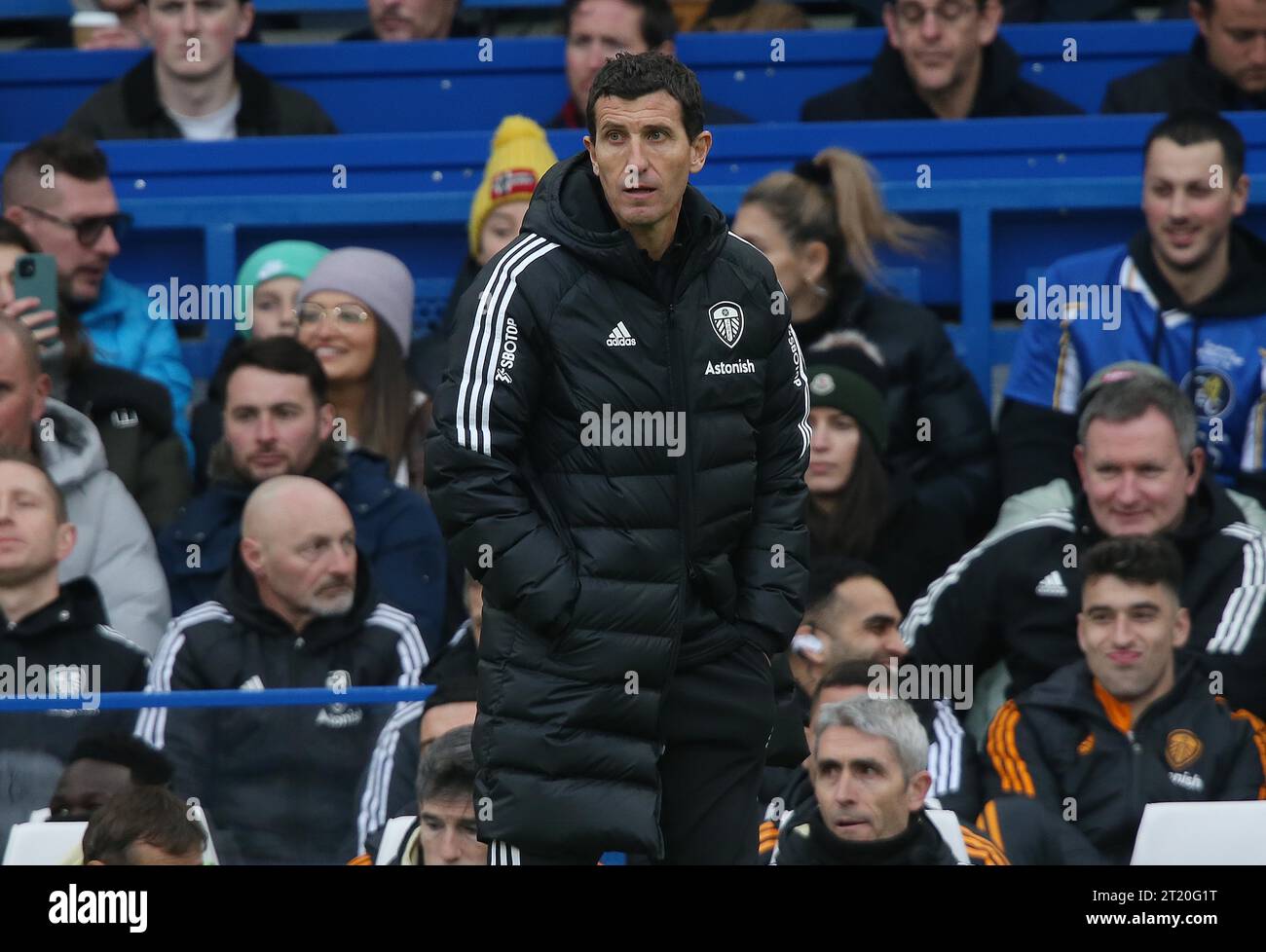 Javi Gracia Manager von Leeds United. - Chelsea / Leeds United, Premier League, Stamford Bridge Stadium, London, UK - 4. März 2023. Nur redaktionelle Verwendung – es gelten Einschränkungen für DataCo Stockfoto