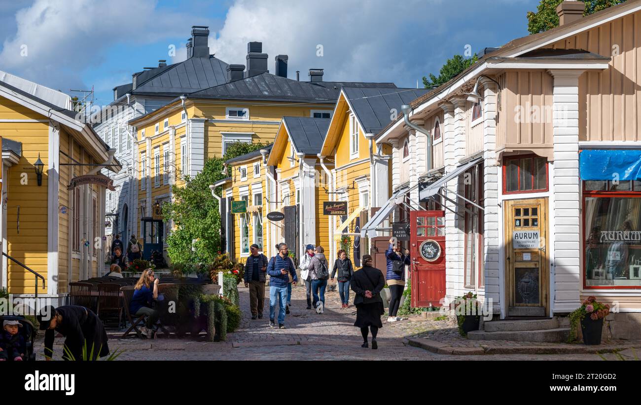 Altstadt Von Porvoo, Finnland Stockfoto