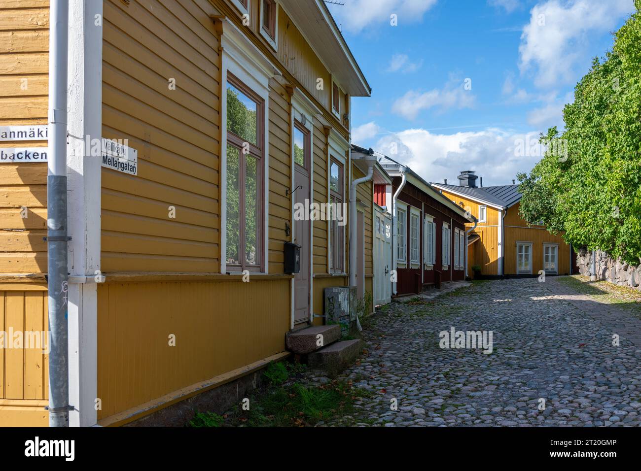 Altstadt Von Porvoo, Finnland Stockfoto