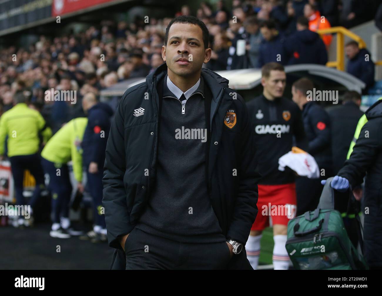 Liam Rosenior Manager von Hull City. - Millwall gegen Hull City, Sky Bet Championship, New den Stadium, London. - 5. November 2022. Nur redaktionelle Verwendung – es gelten Einschränkungen für DataCo. Stockfoto