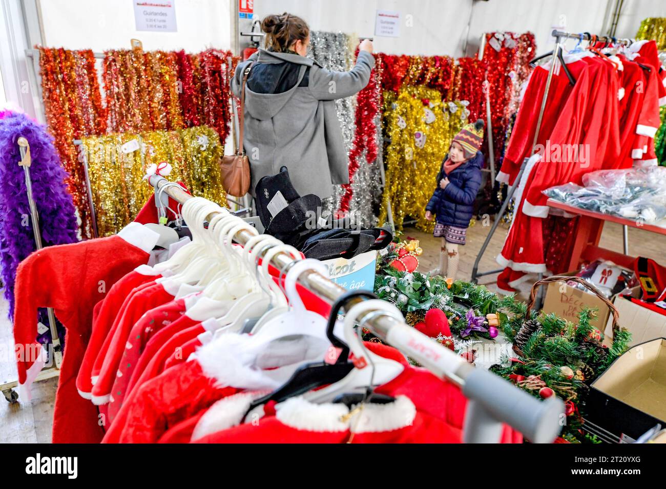 Esteville (Normandie, Nordfrankreich): Weihnachtsfeier am 2022/11/22 Stockfoto