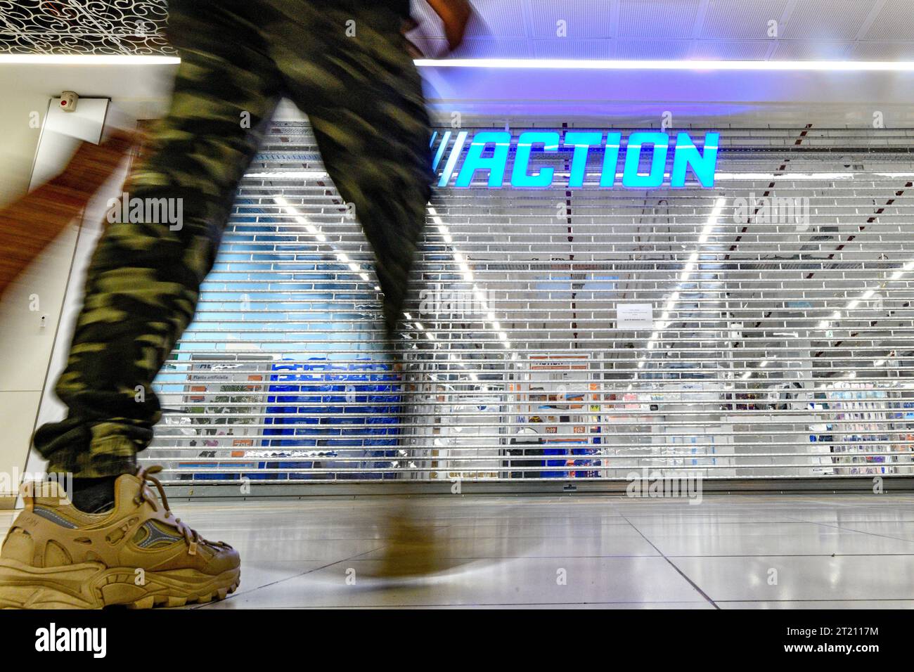 Action Store, Discounter-Ladenkette, im Einkaufszentrum Saint-Sever in Rouen (Nordfrankreich) Stockfoto