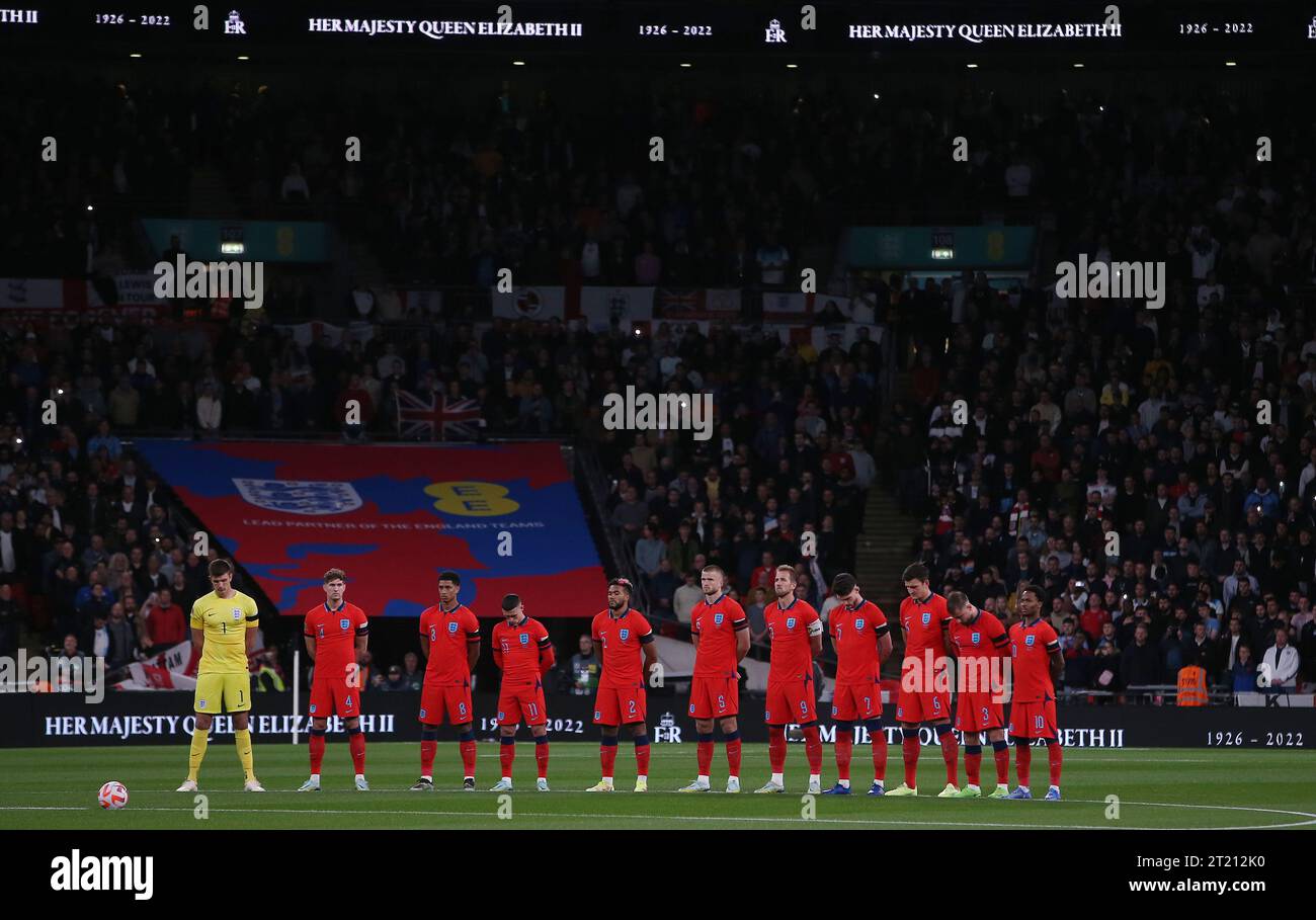 England respektiert ein Schweigen für Königin Elisabeth II England