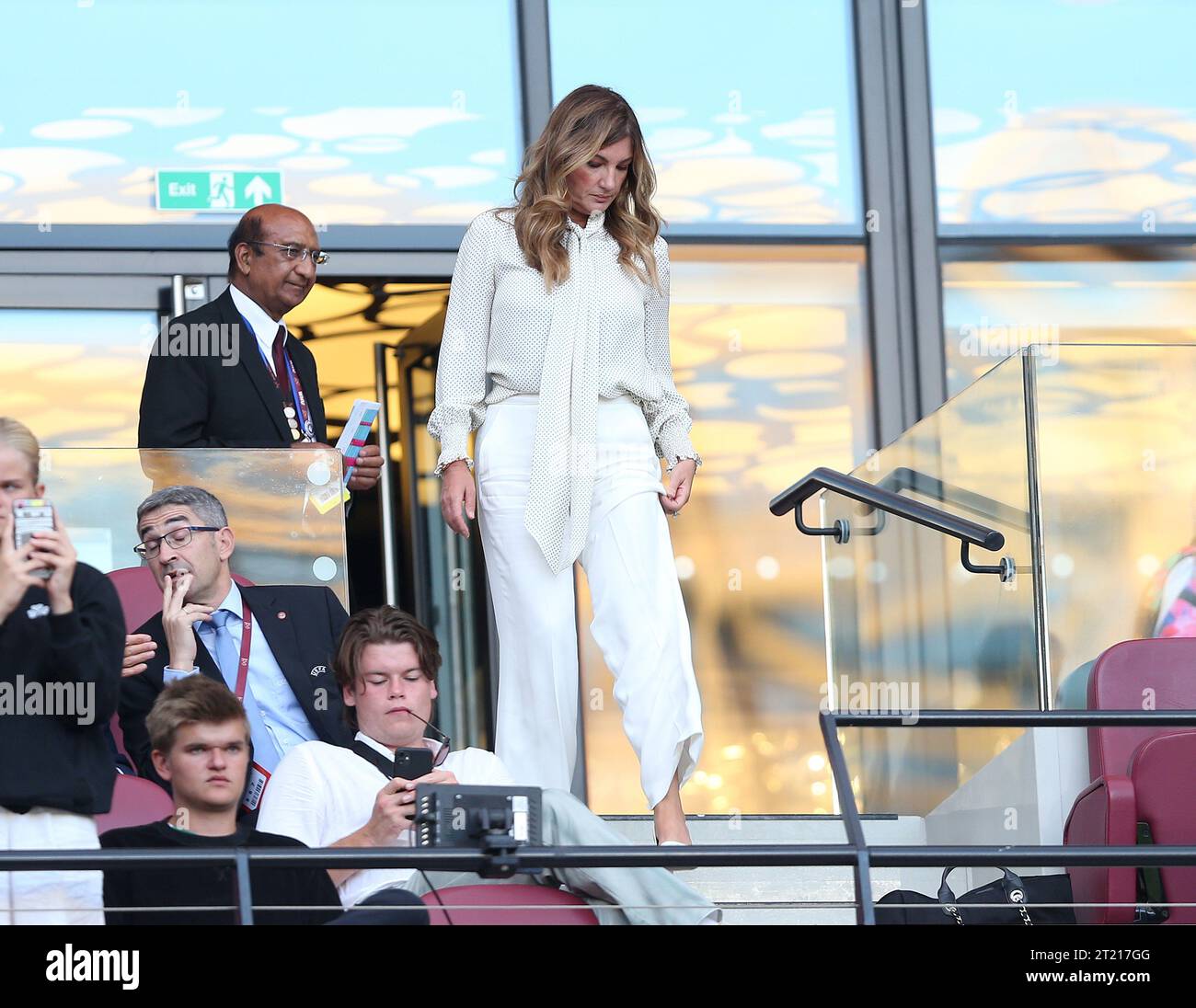 Karen Brady von West Ham United. - West Ham United gegen Viborg FF, Qualifikation für die UEFA Europa Conference League, London Stadium, London, UK - 18. August 2022 nur redaktionelle Verwendung - es gelten Einschränkungen für DataCo Stockfoto