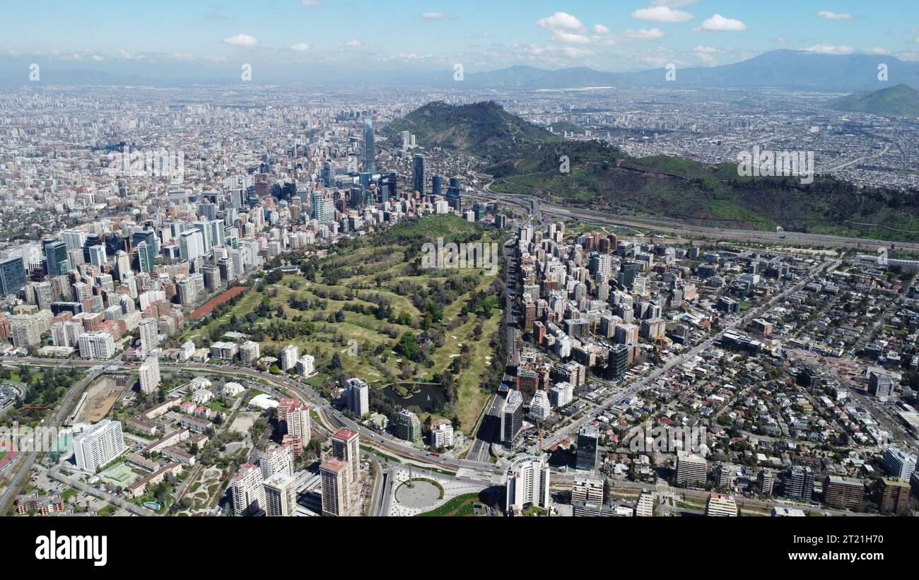 Antennen von Santiago Chile Stockfoto