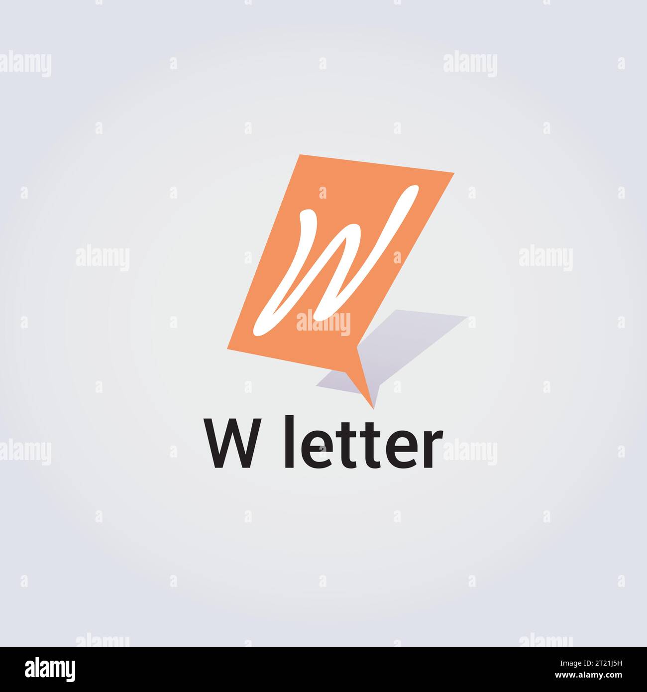 W Letter Icon Design einzelne isolierte Logo Design Marke Corporate Identity verschiedene Farben editierbare Vorlage Vektor Monogramm Emblem Illustration Marke Stock Vektor