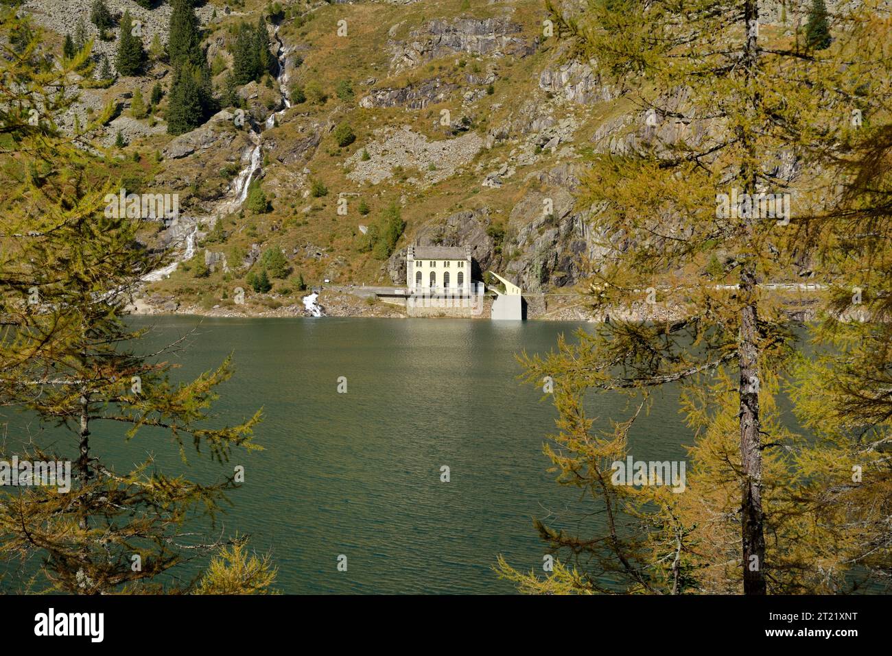 Wasserkraftwerk Campliccioli, Antrona-Tal Piemont Italien Stockfoto