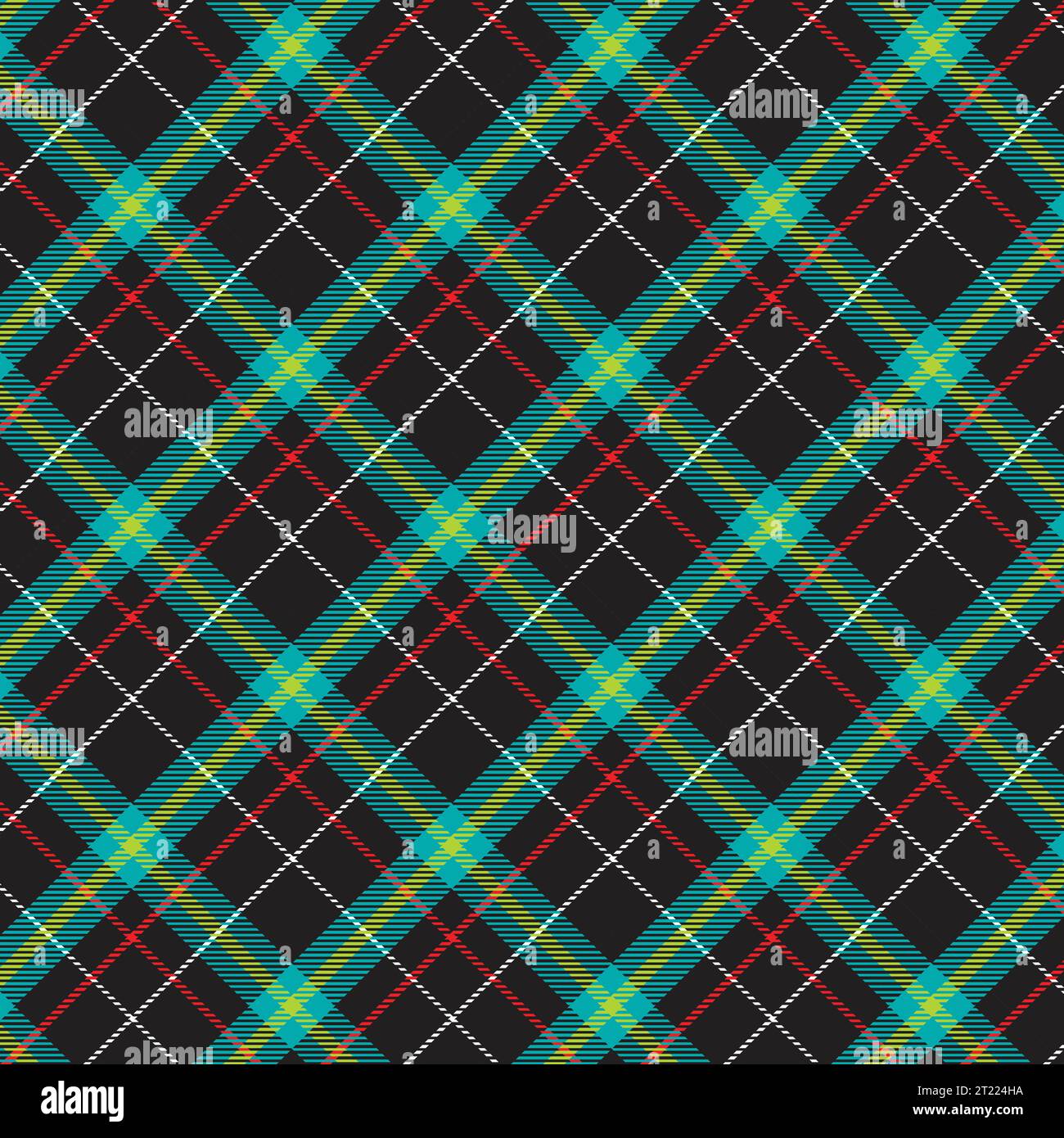 Mit einem karierten Hintergrund mit Schottenkaromuster hat dieses Vektormaterial ein nahtloses Design. Stock Vektor