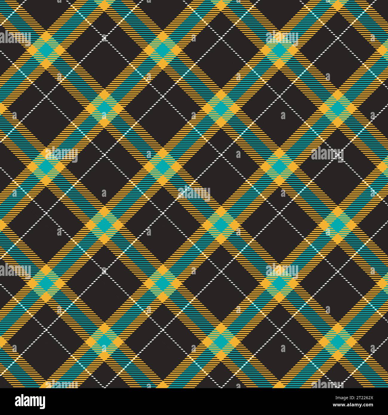 Mit einem karierten Hintergrund mit Schottenkaromuster hat dieses Vektormaterial ein nahtloses Design. Stock Vektor