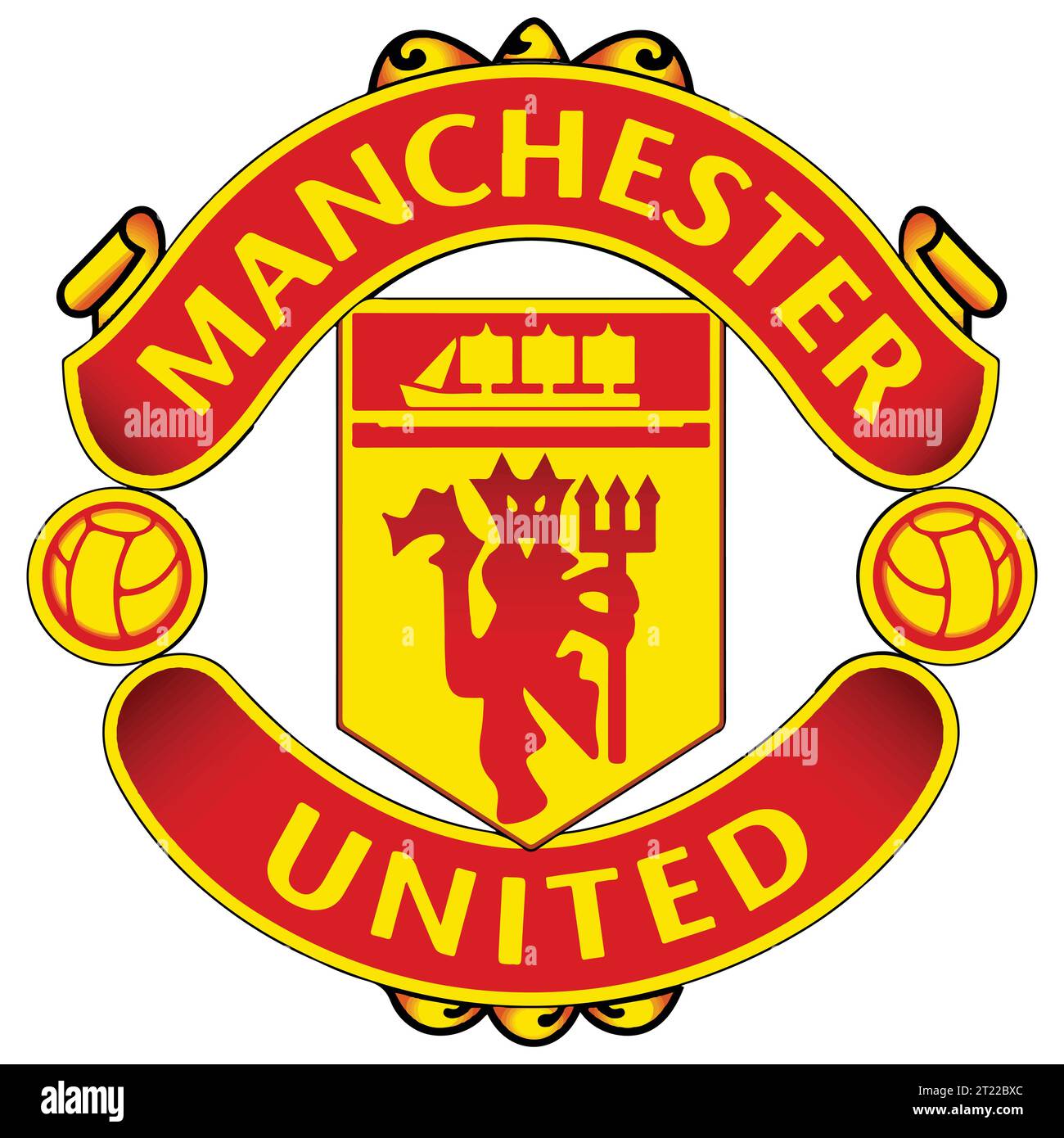 Manchester United FC Buntes Logo englischer Profi-Fußball-Liga-System, Vektor-Illustration abstraktes Bild Stock Vektor