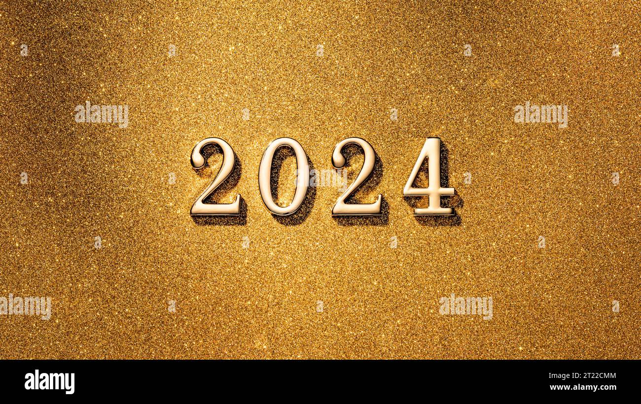 Silvester-Banner Mit Goldenen Glitzersternen – Partydekoration Für Neujahr & Feiertage