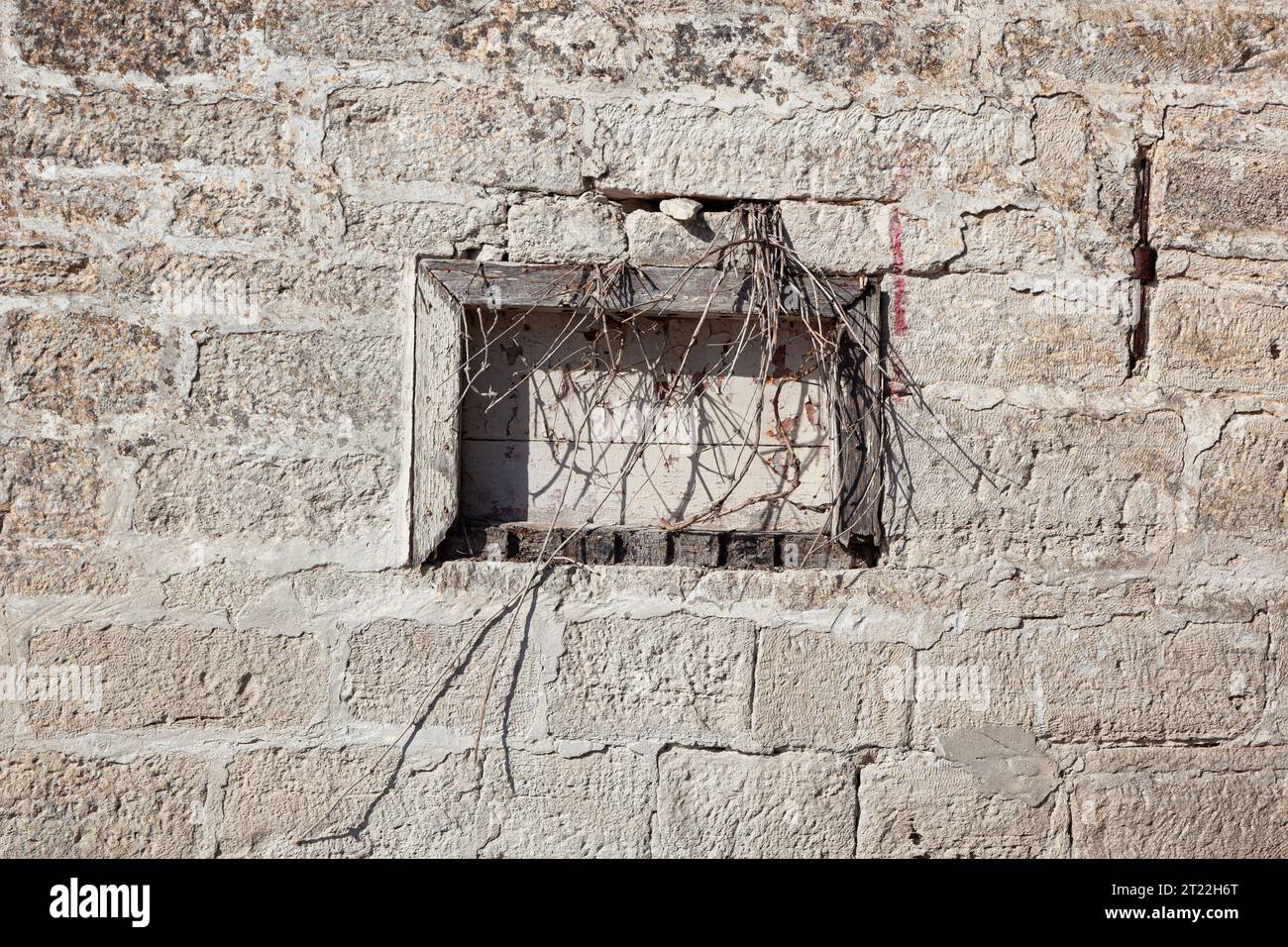 Antike Ziegelmauer. Backsteinmauerhintergrund. Hintergrund einer alten alten Backsteinmauer. Hochwertige Fotos Stockfoto