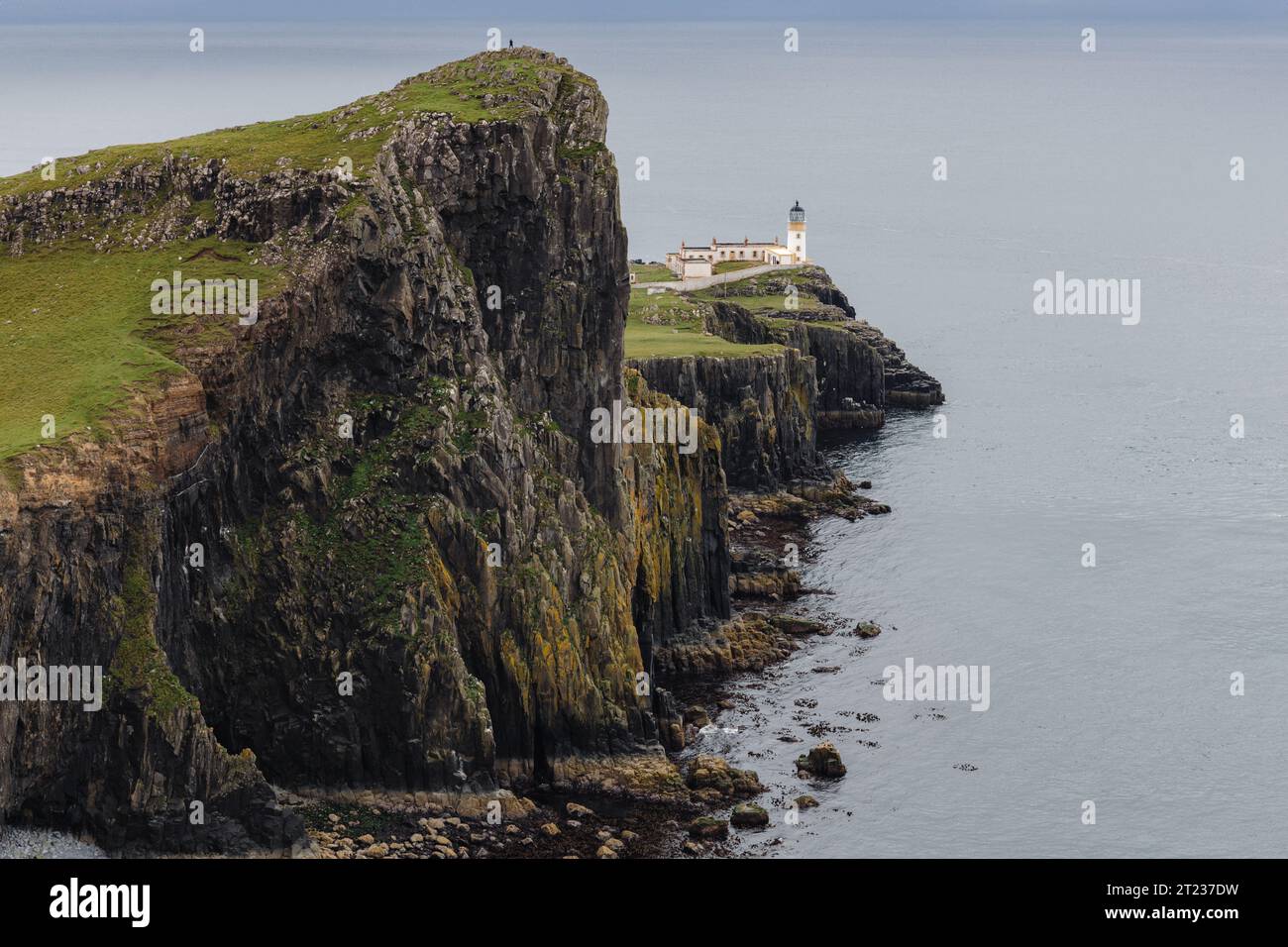 Der Leuchtturm am Neist Point auf der Isle of Skye Stockfoto