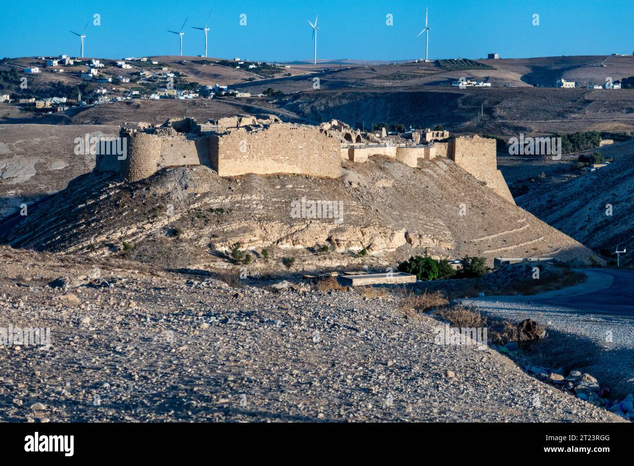 Altes historisches Schloss von montreal in Jordanien Stockfoto