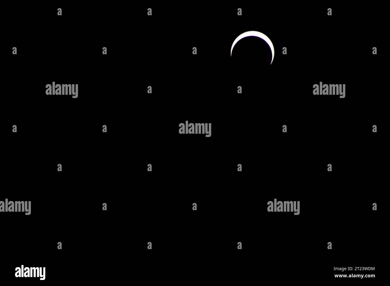 Sonnenfinsternis in San Antonio, Texas Stockfoto