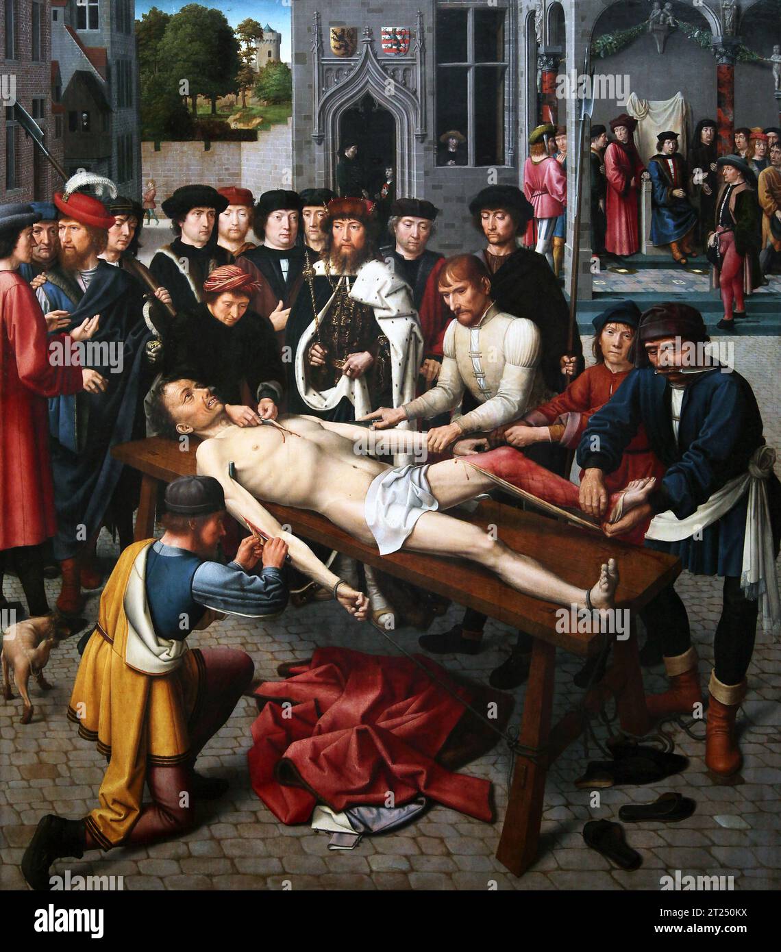 Urteil von Cambyses (1498) von Gerard David (1450-1523) Stockfoto