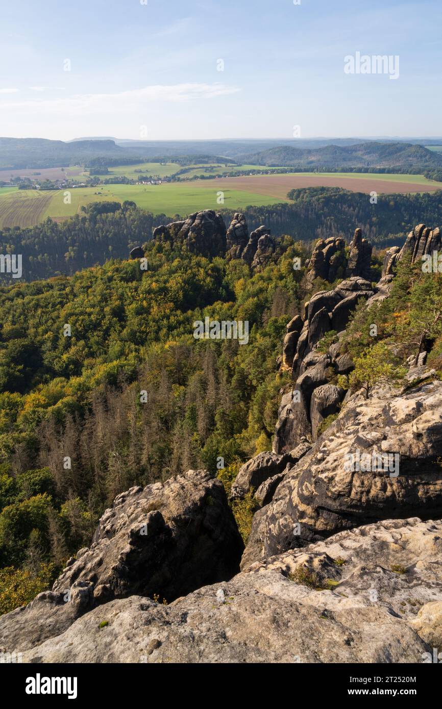 Nationalpark Sächsische Schweiz in Deutschland Stockfoto