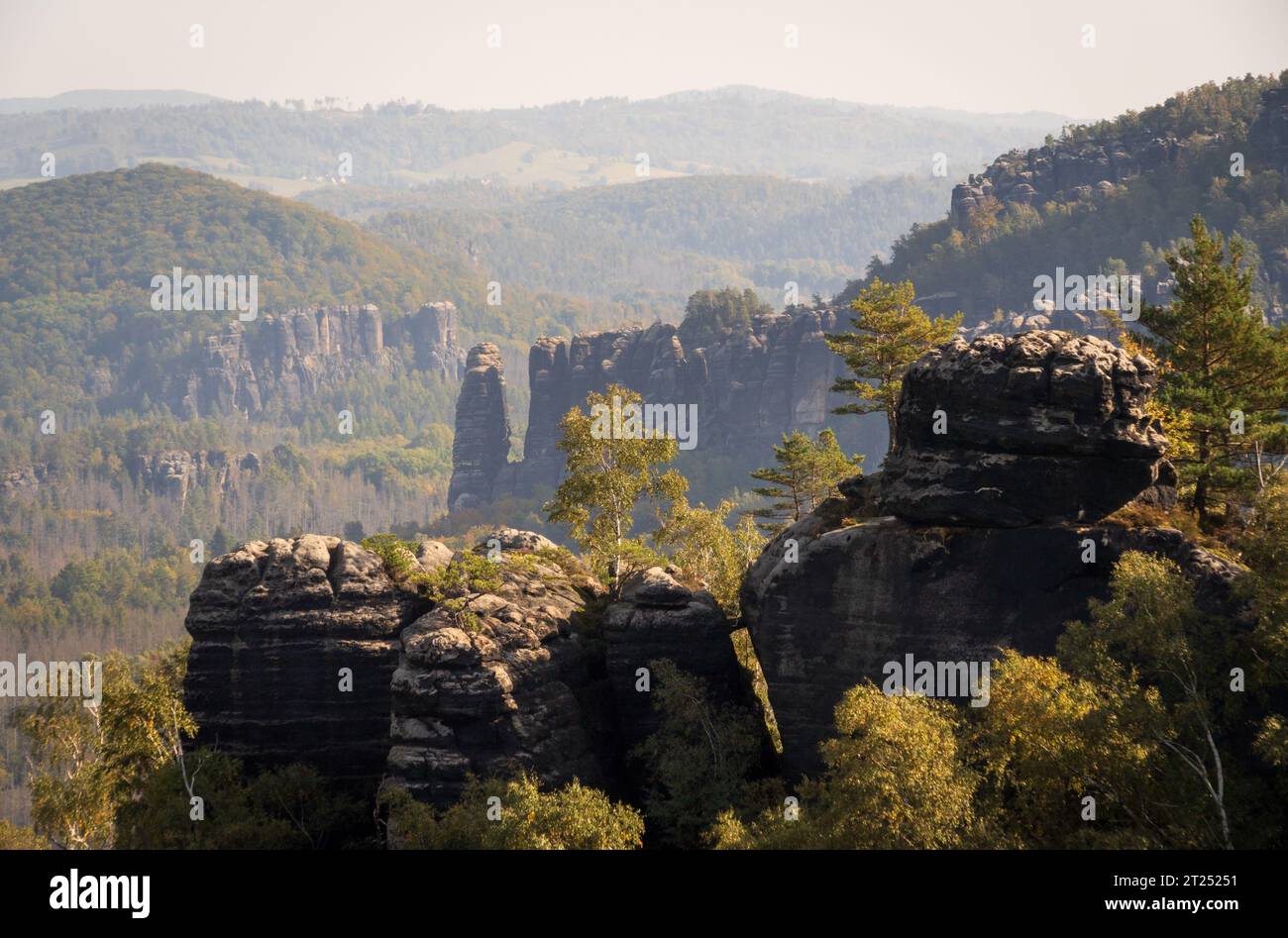 Nationalpark Sächsische Schweiz in Deutschland Stockfoto