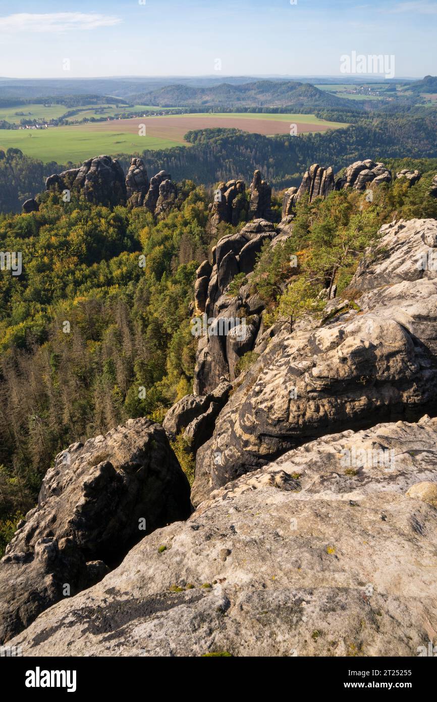 Nationalpark Sächsische Schweiz in Deutschland Stockfoto