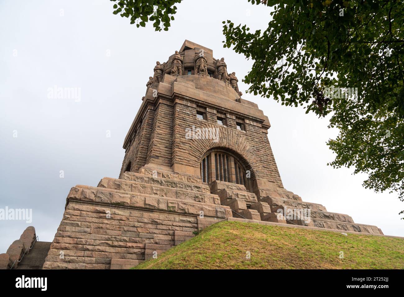 Das Völkerschlachtdenkmal in Leipzig Stockfoto