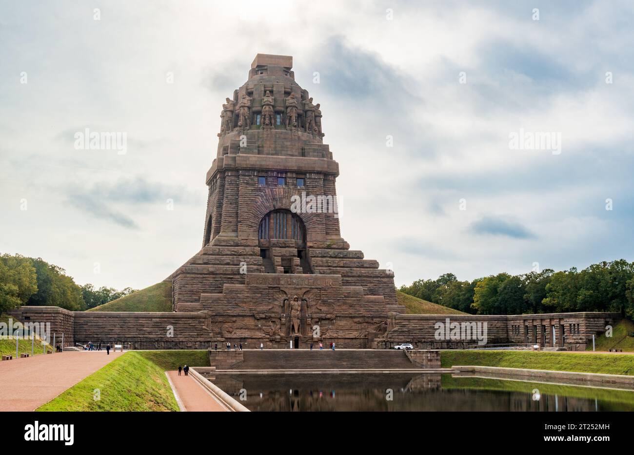 Das Völkerschlachtdenkmal in Leipzig Stockfoto