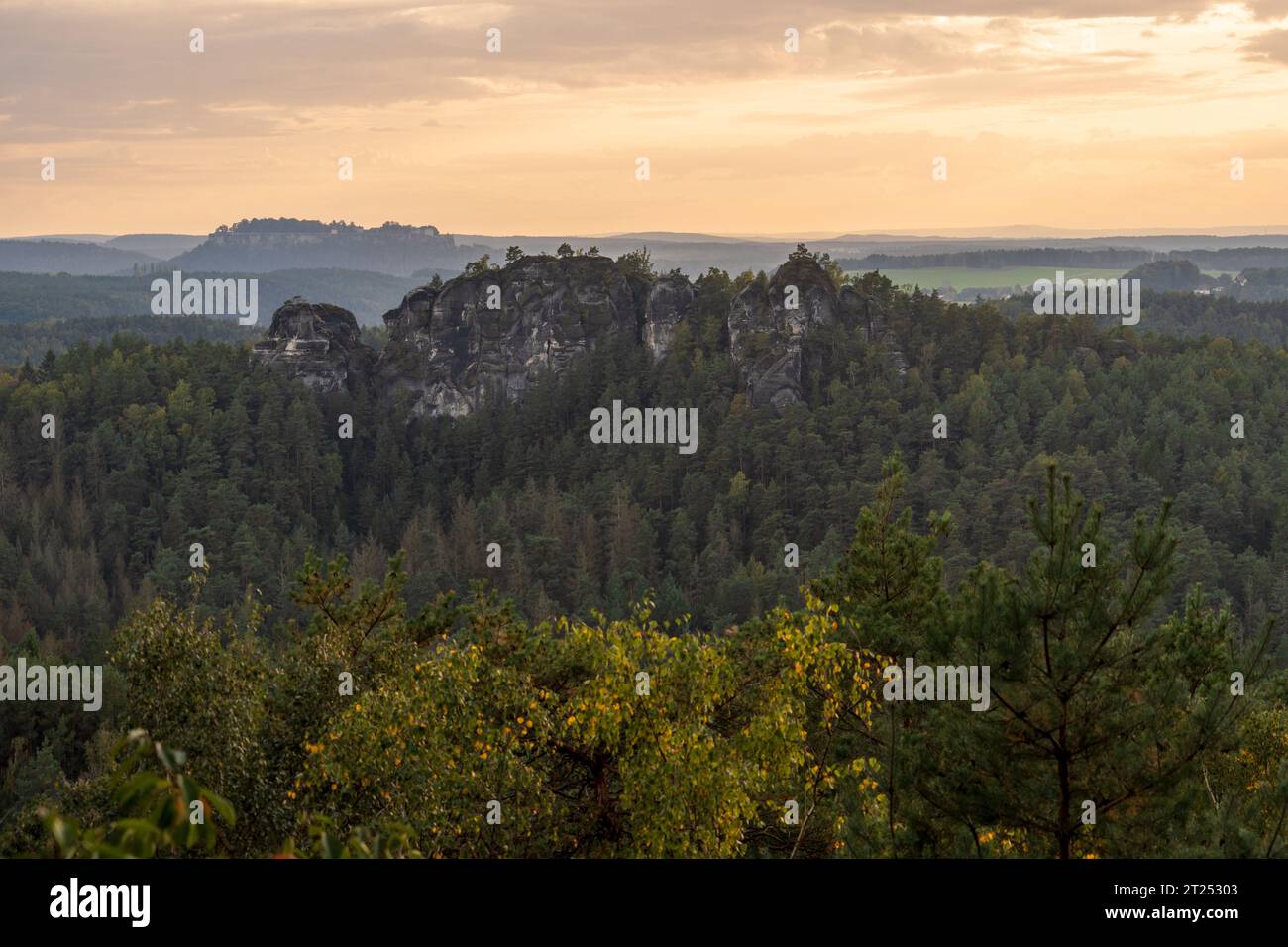 Nationalpark Sächsische Schweiz in Deutschland Stockfoto