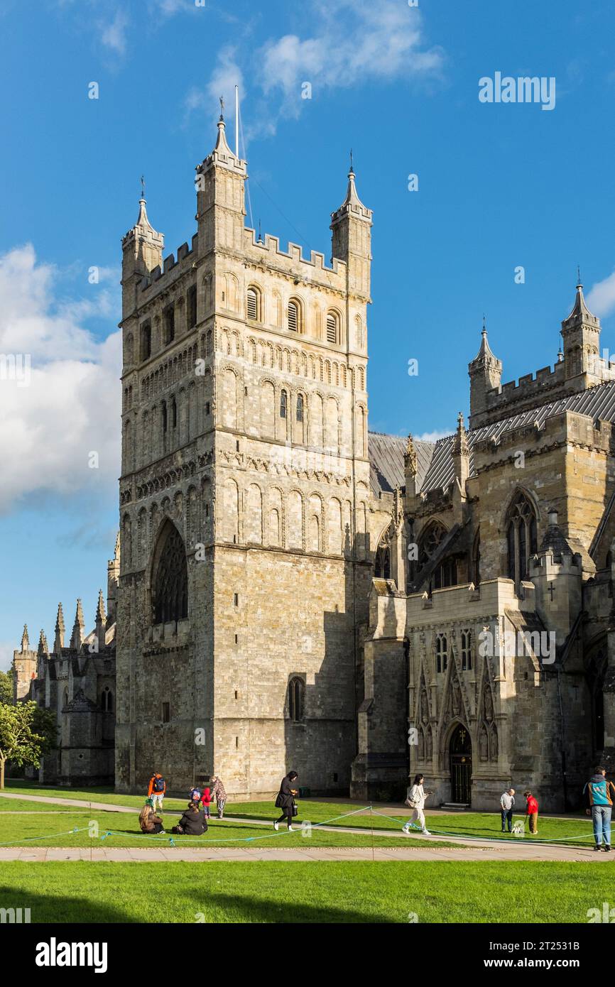 Kathedrale von Exeter, Devon, UK Stockfoto