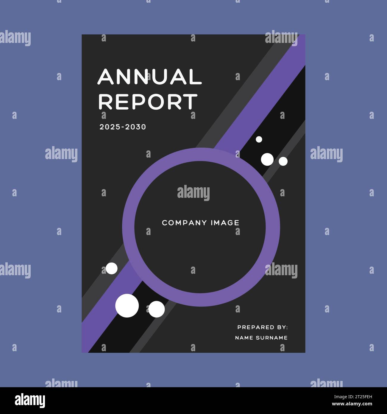 Unternehmen Jahresbericht Broschüre Flyer Design Vektorvorlage Stock Vektor