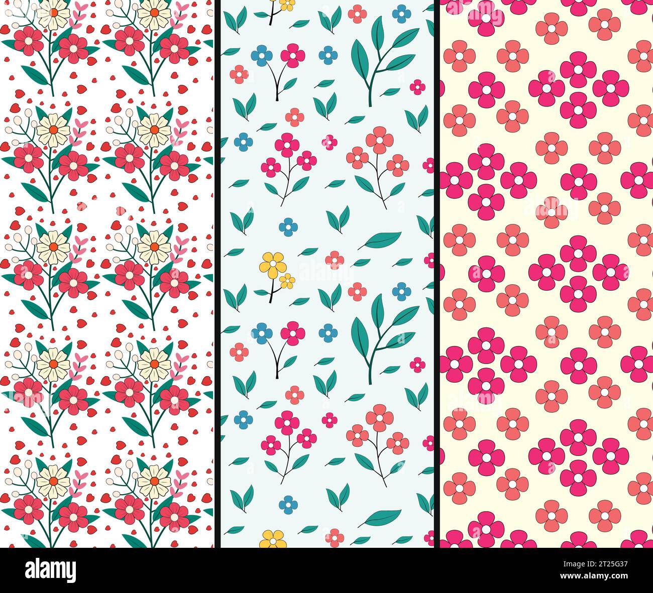 Vektordesign mit Blumenmuster. Muster Hintergrunddesign, Stock Vektor