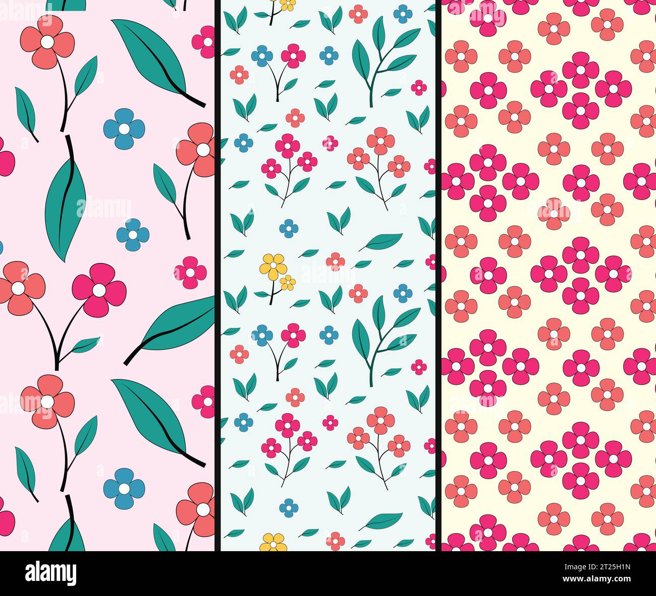 Vektordesign mit Blumenmuster. Muster Hintergrunddesign, Stock Vektor