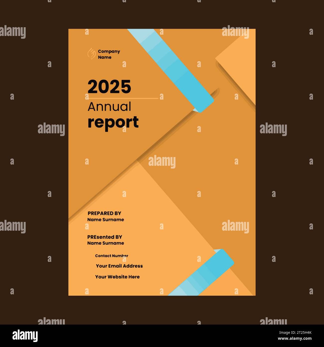 Unternehmen Jahresbericht Broschüre Flyer Design Vektorvorlage Stock Vektor