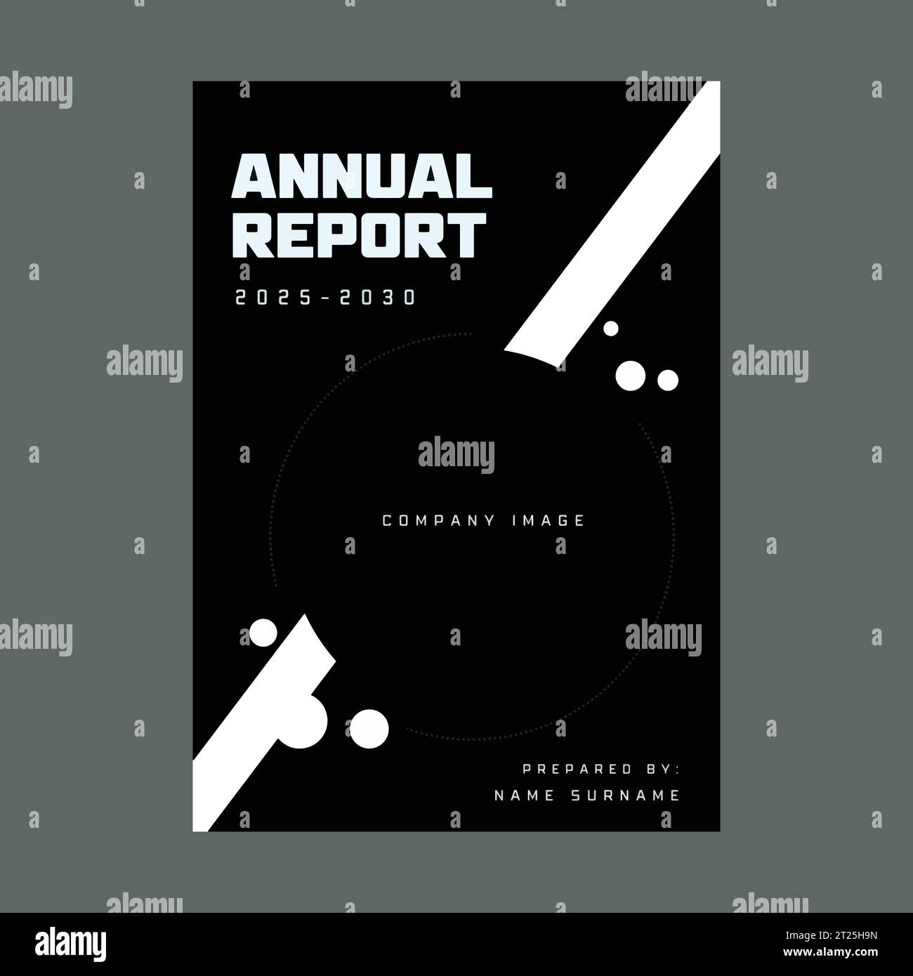 Unternehmen Jahresbericht Broschüre Flyer Design Vektorvorlage Stock Vektor