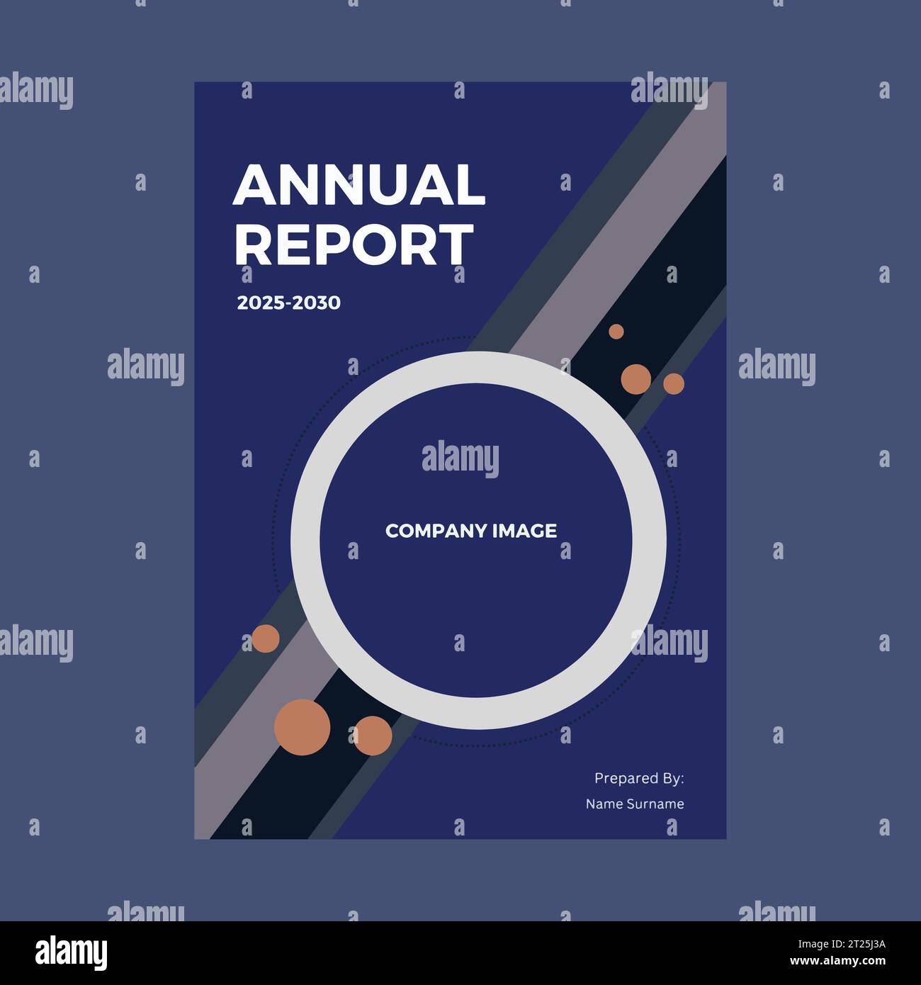 Unternehmen Jahresbericht Broschüre Flyer Design Vektorvorlage Stock Vektor