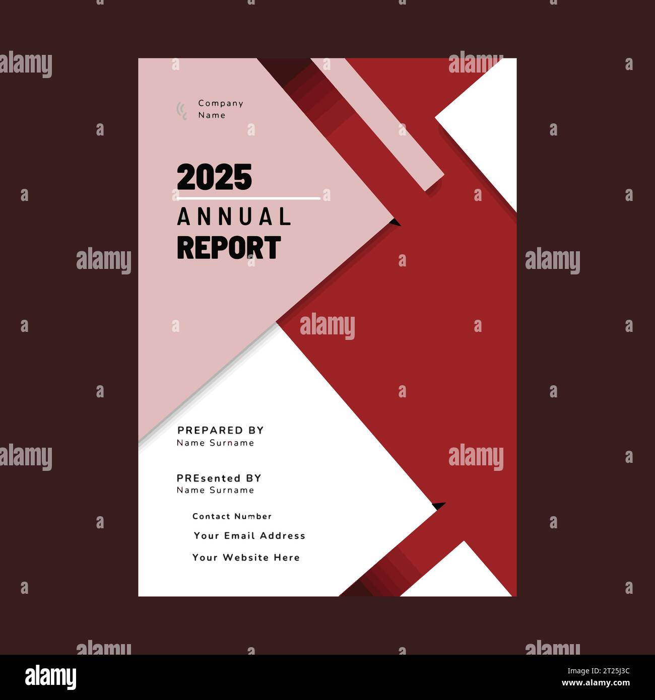 Unternehmen Jahresbericht Broschüre Flyer Design Vektorvorlage Stock Vektor