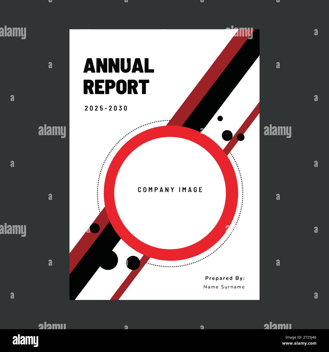 Unternehmen Jahresbericht Broschüre Flyer Design Vektorvorlage Stock Vektor