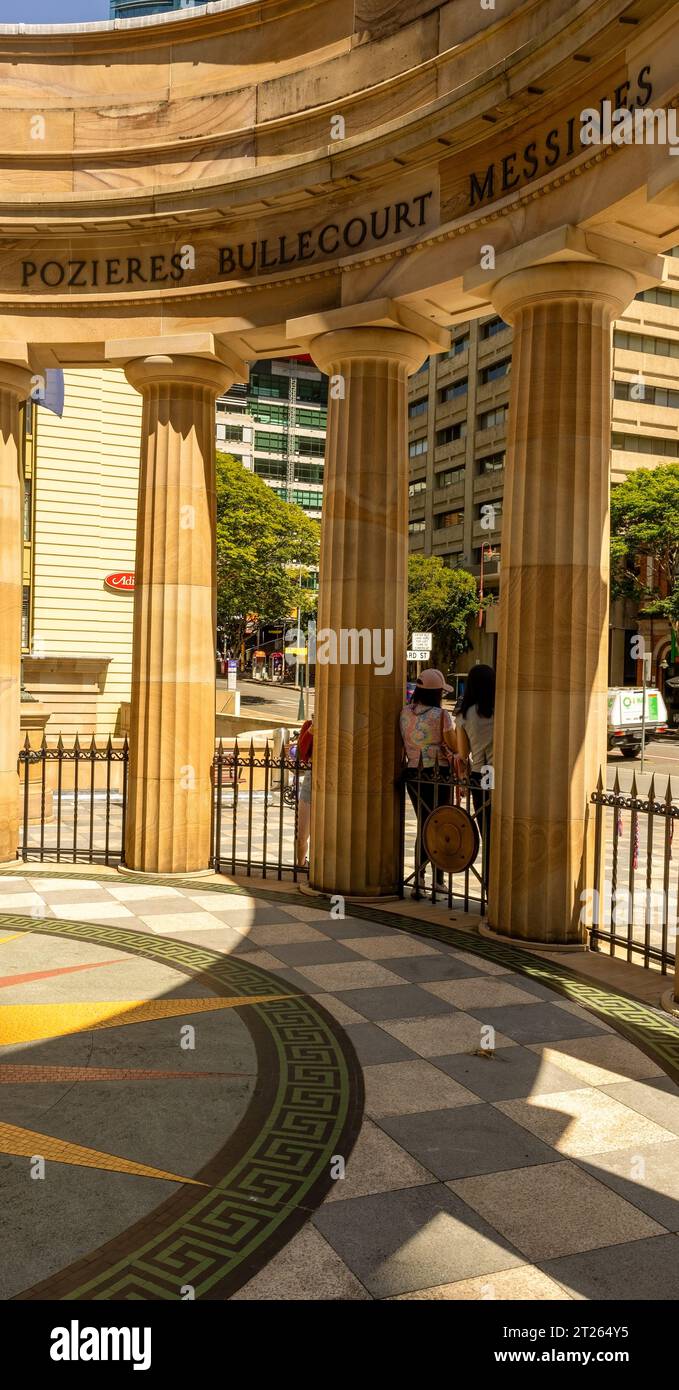 The Shrine of Remembrance, Anzac Square, Brisbane, Queensland, Australien Stockfoto