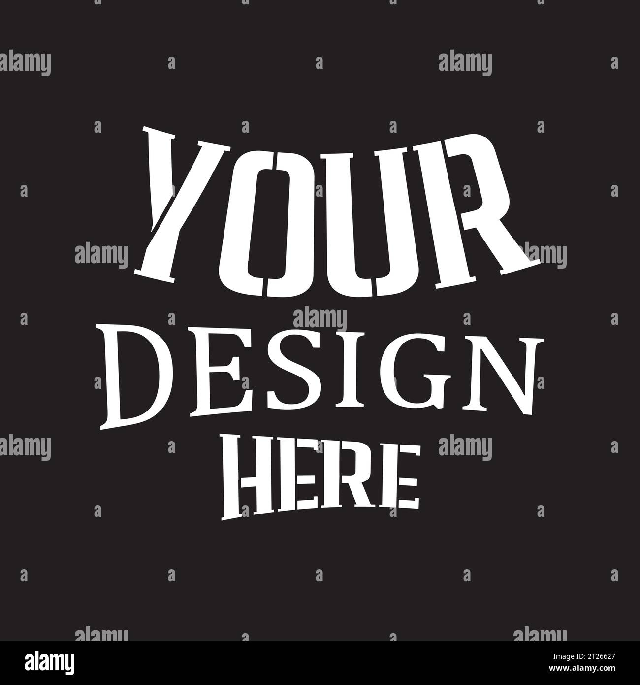 Your Design Here fantastisches Typografie-T-Shirt-Design Stock Vektor