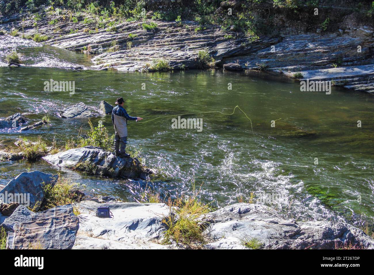 Friends Trail Loop Trailhead Broken Bow, OK Stockfoto