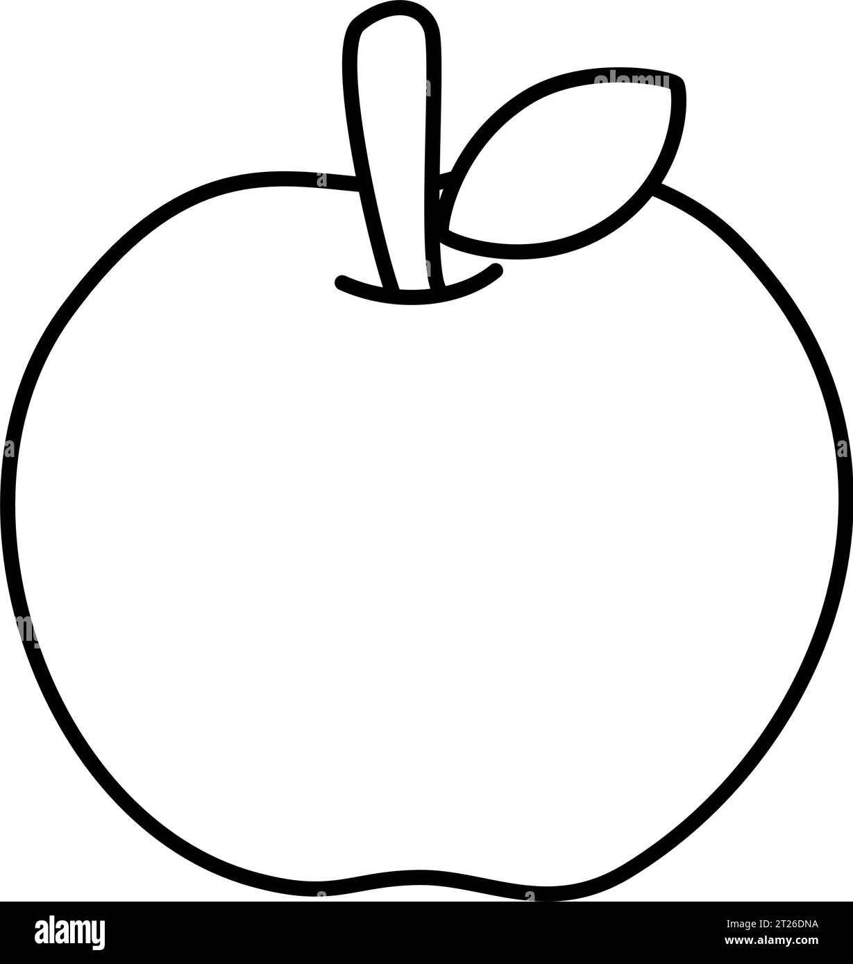 Apfel - isolierter flacher Icon Vektor, ideal für Orchard Szenen, Nährstoffinhalt, Farm-to-Table Illustration, natürliche Güte und gesunde Lebensweise Stock Vektor