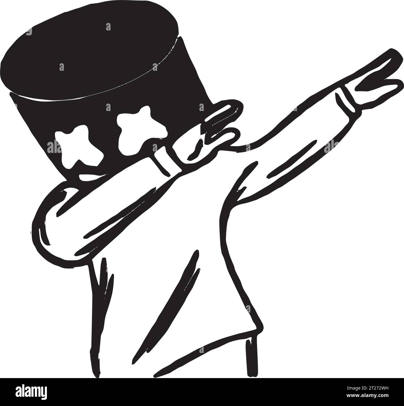 Marshmello-Musik Stock Vektor