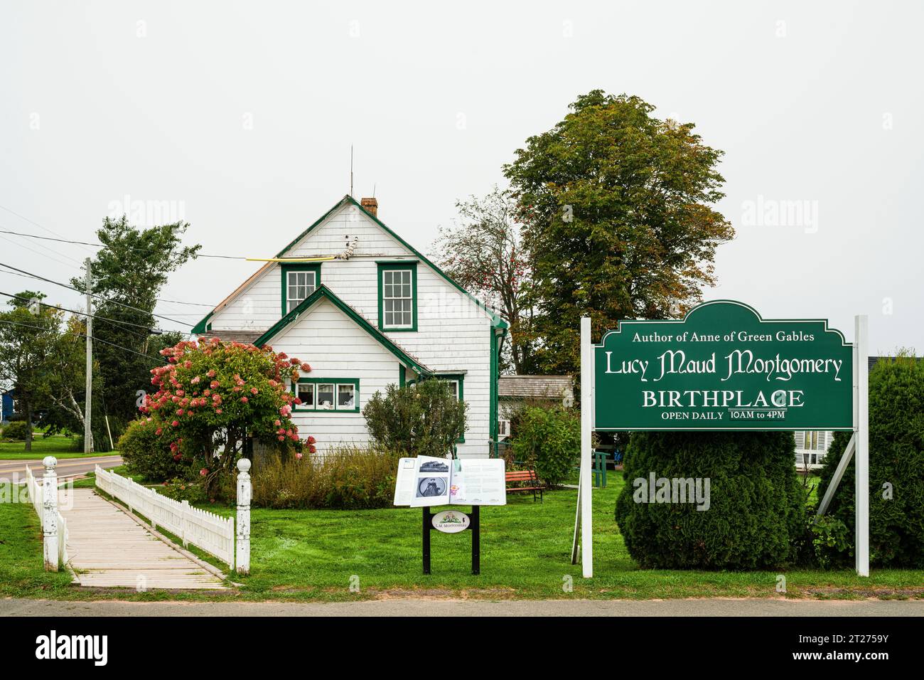 Lucy Maud Montgomery Geburtsort   New London, Prince Edward Island, CAN Stockfoto