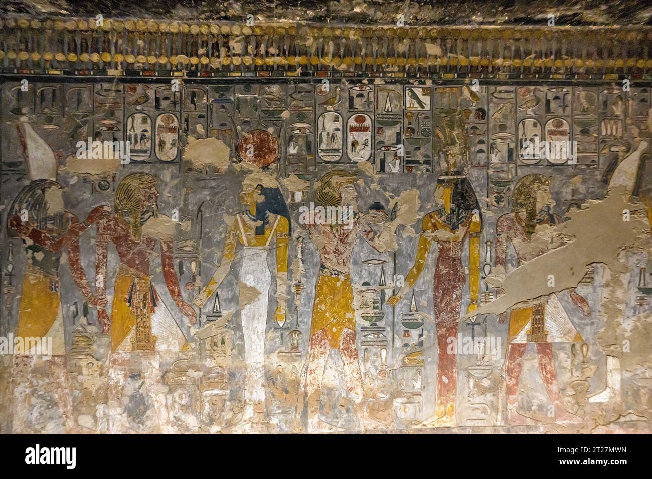 SETI wird von Horus zu Isis geführt Stockfoto