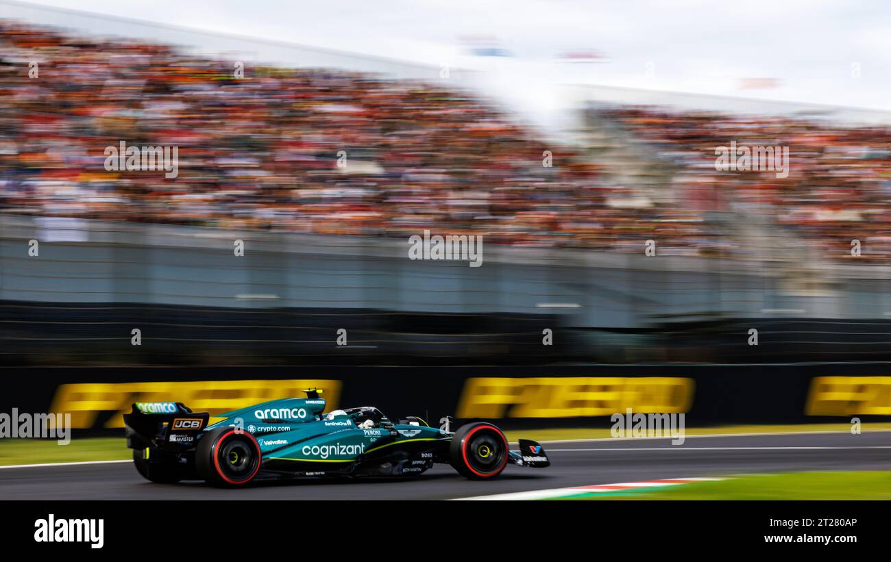 Suzuka Grand Prix Circuit, 18. Oktober 2023: Team Aston Martin beim Formel 1 Grand Prix von Japan 2023. Stockfoto