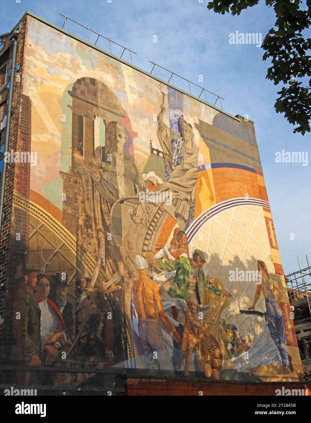 Jim's Place, Cornucopia Mural - 16 Call Lane, Leeds Stadtzentrum, Yorkshire, LS1 6DN Stockfoto