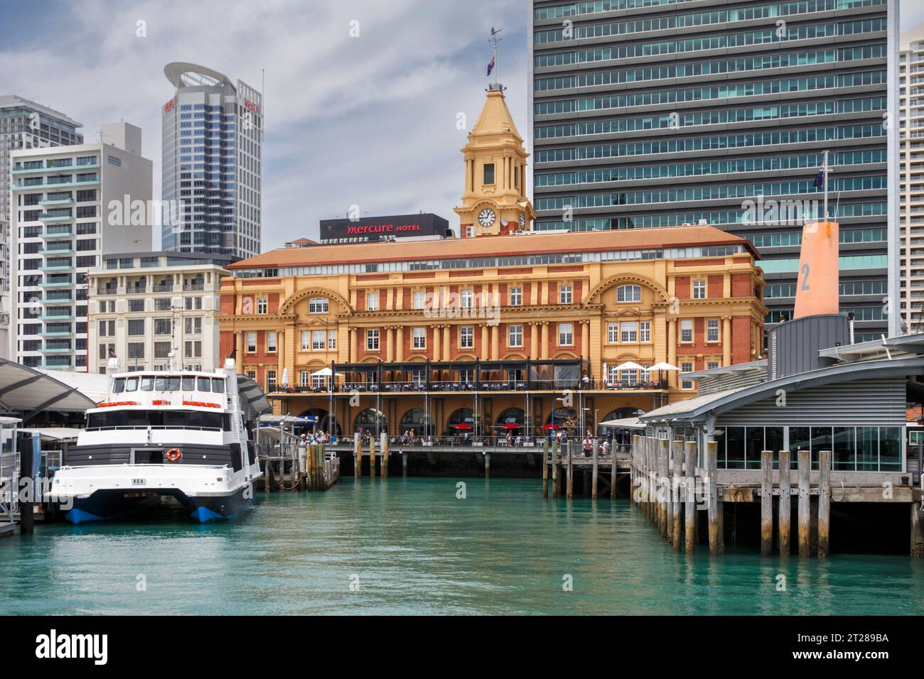 Das Ferry Building am Fährterminal in Auckland, Neuseeland Stockfoto