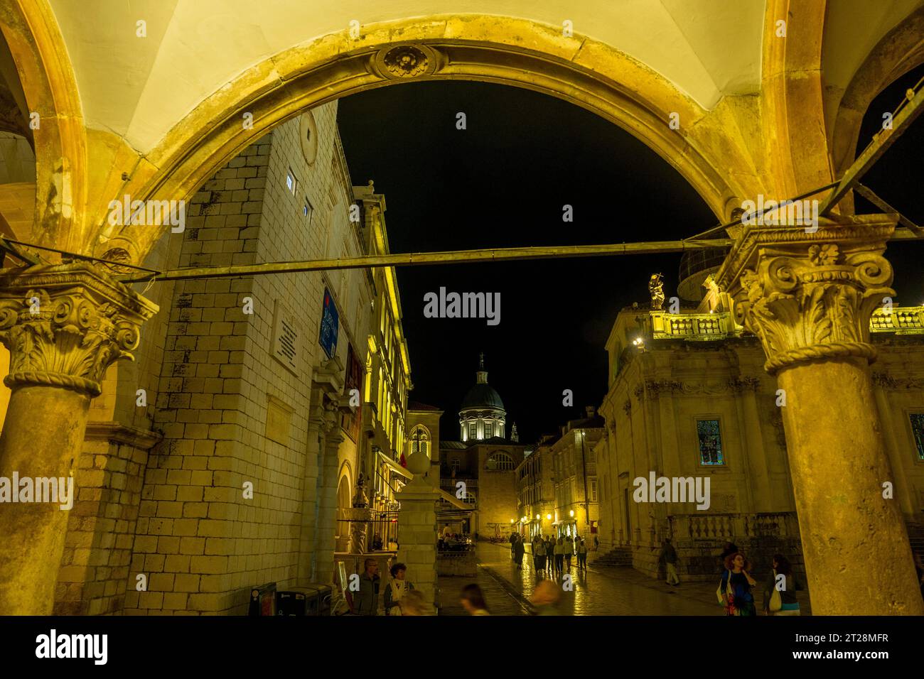 Dulcic Masle Pulitika Galerie in der Altstadt von Dubrovnik in Südkroatien. Stockfoto