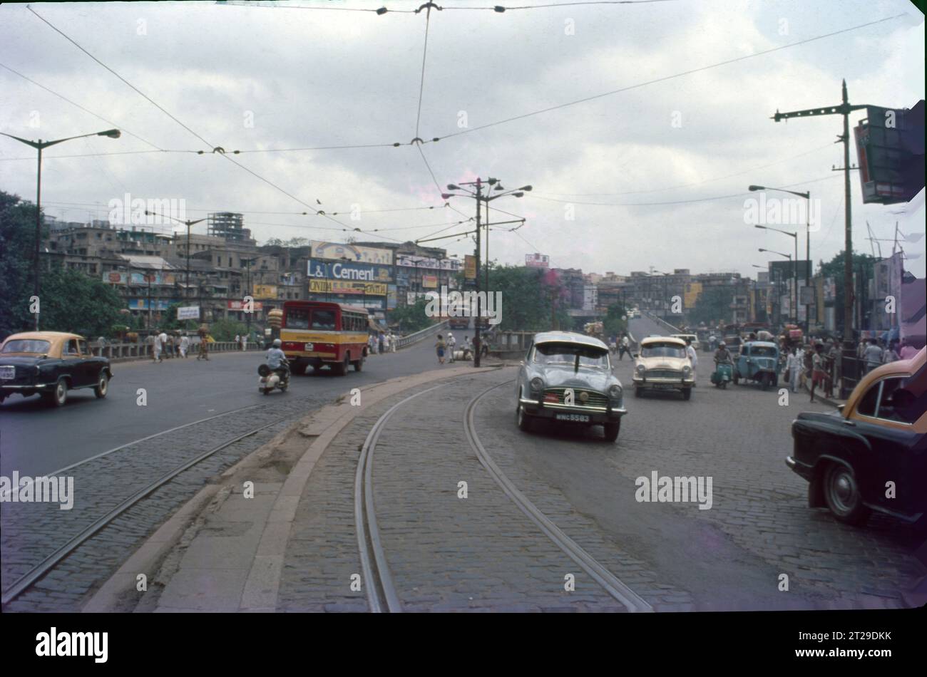 Fliegen Sie an der Howda Bridge, Kalkutta, Westbengalen, Indien. Stockfoto